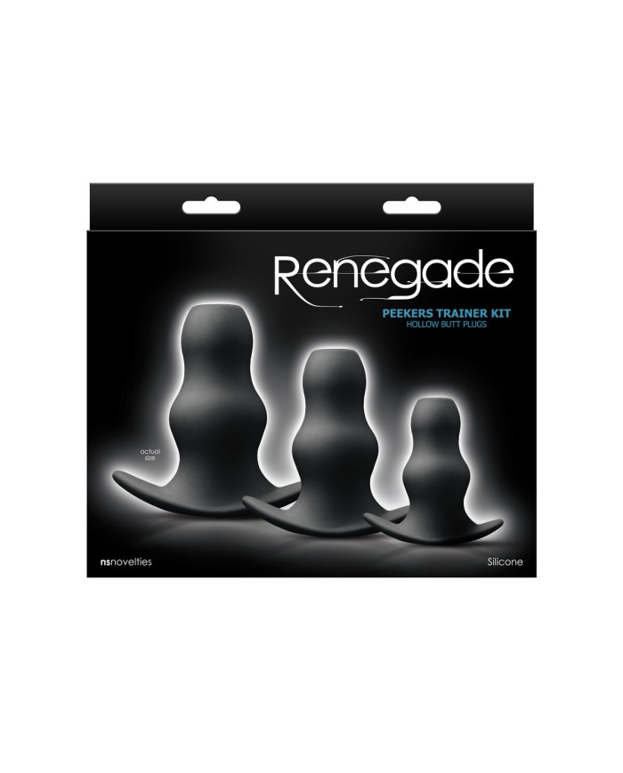 Plug Anale NS Novelties Renegade Nero (8,3 cm) (8,9 cm) (6,4 cm)