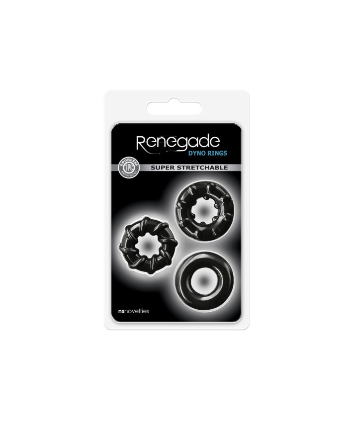 Anelli Fallici NS Novelties Renegade Nero Anelli Fallici NS Novelties Renegade Nero