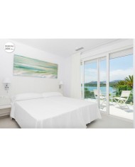 Set di Lenzuola Hosteline IRIS PREMIUM Bianco Matrimoniale