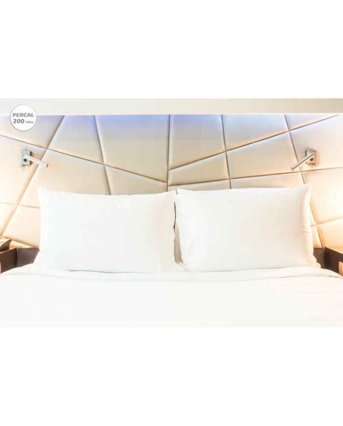 Federa Hosteline IRIS PREMIUM Bianco Matrimoniale 200 Fili 45 x 75 cm (2 Unità) Federa Hosteline IRIS PREMIUM Bianco Matrimoniale 200 Fili 45 x 75 cm (2 Unità)