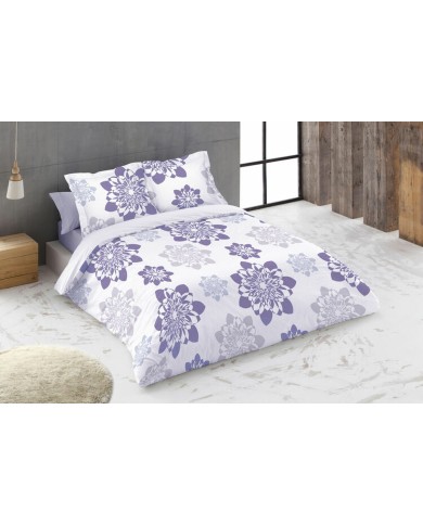 Set di copripiumino Hosteline BALVIN Bianco Ala francese 2 Pezzi