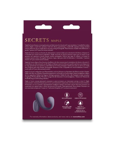Vibratore Anale NS Novelties Secrets Porpora Vibratore Anale NS Novelties Secrets Porpora