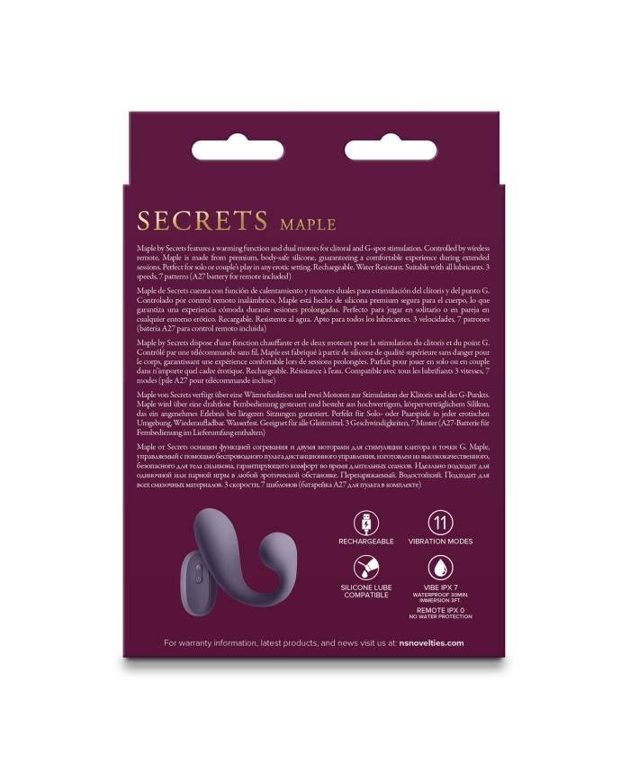Vibratore Anale NS Novelties Secrets Porpora
