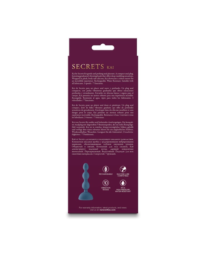 Vibratore Anale NS Novelties Secrets Vibratore Anale NS Novelties Secrets