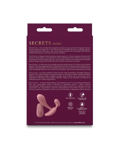 Butt Plug Vibrante NS Novelties Secrets Rosa Butt Plug Vibrante NS Novelties Secrets Rosa