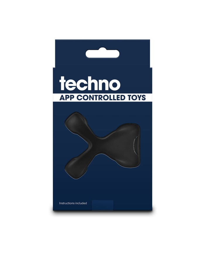 Anelli Fallici NS Novelties Techno Nero Anelli Fallici NS Novelties Techno Nero