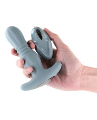 Butt Plug Vibrante NS Novelties Gemini Grigio Butt Plug Vibrante NS Novelties Gemini Grigio