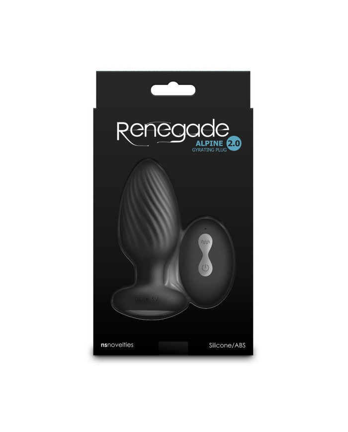 Butt Plug Vibrante NS Novelties Alpine 2.0 Nero Butt Plug Vibrante NS Novelties Alpine 2.0 Nero