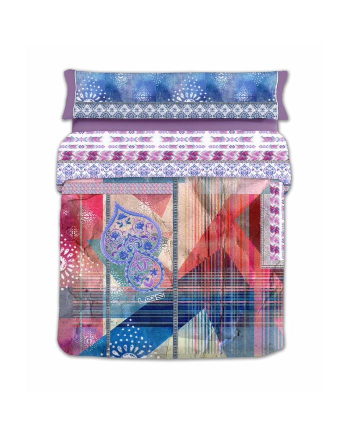 Copripiumino Lois JAVA P. Malva Singolo 150 x 230 cm