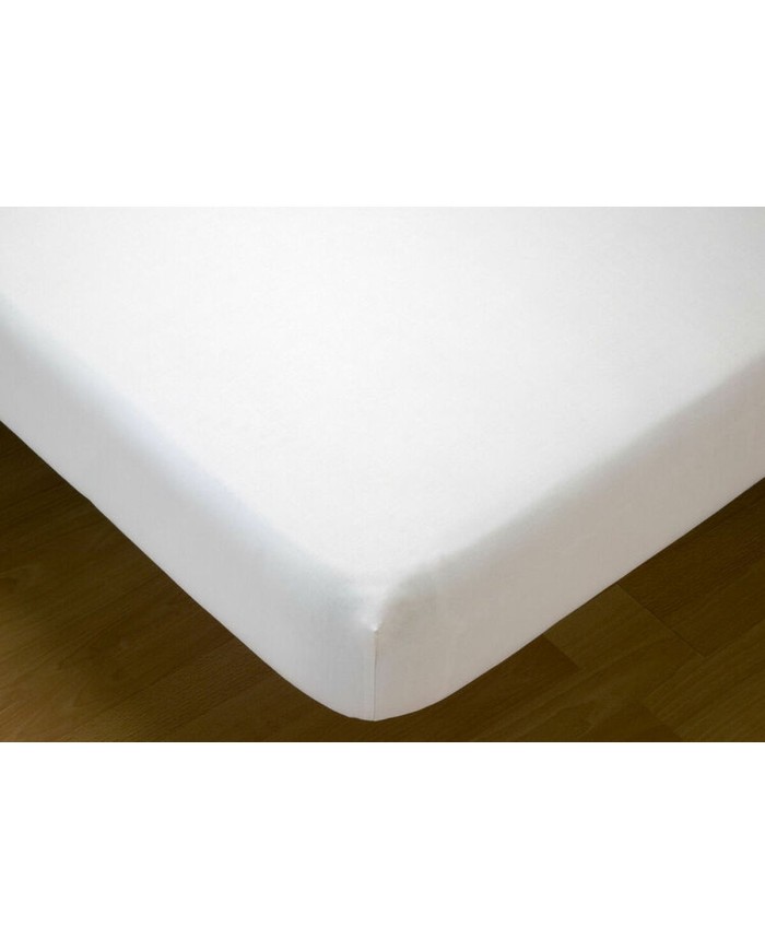 Lenzuolo con angoli aderenti Hosteline MONACO LISO Bianco Lenzuolo con angoli aderenti Hosteline MONACO LISO Bianco