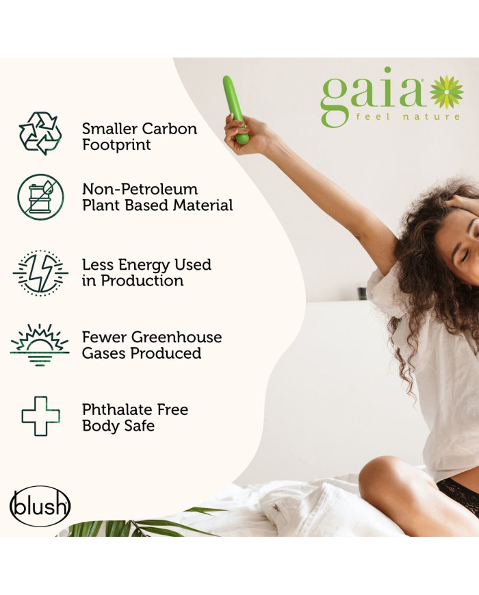 Vibratore Mini Blush Gaia Verde Vibratore Mini Blush Gaia Verde