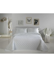 Trapunta Pierre Cardin DOTS Bianco Ala francese (3 Pezzi) Trapunta Pierre Cardin DOTS Bianco Ala francese (3 Pezzi)