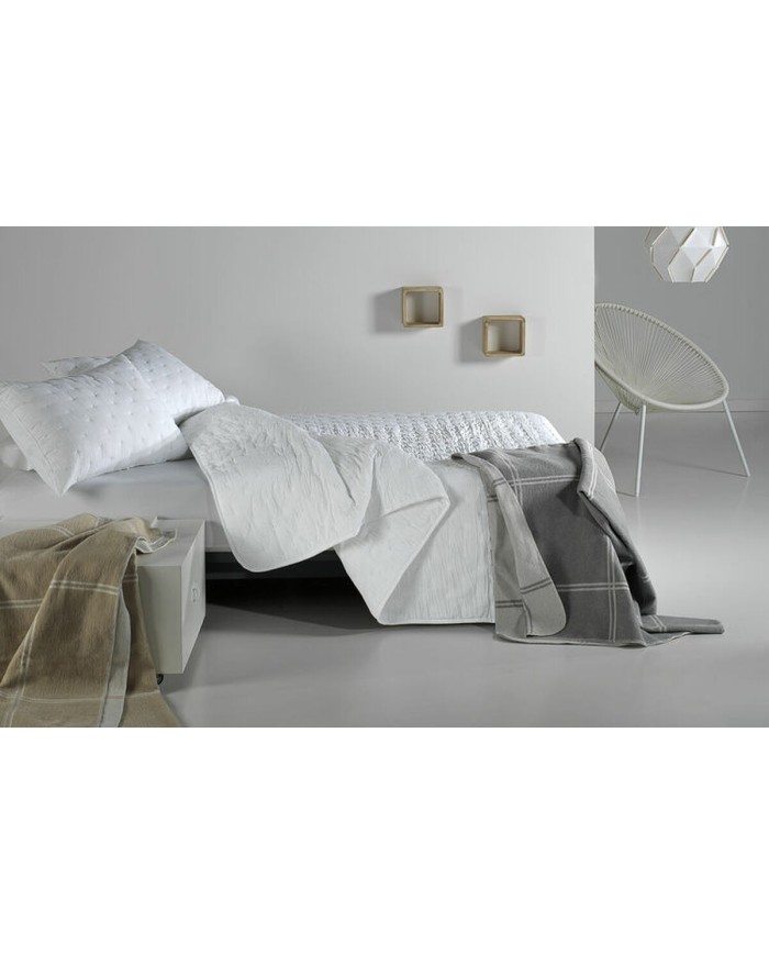 Trapunta Pierre Cardin DOTS Bianco Matrimoniale (3 Pezzi)