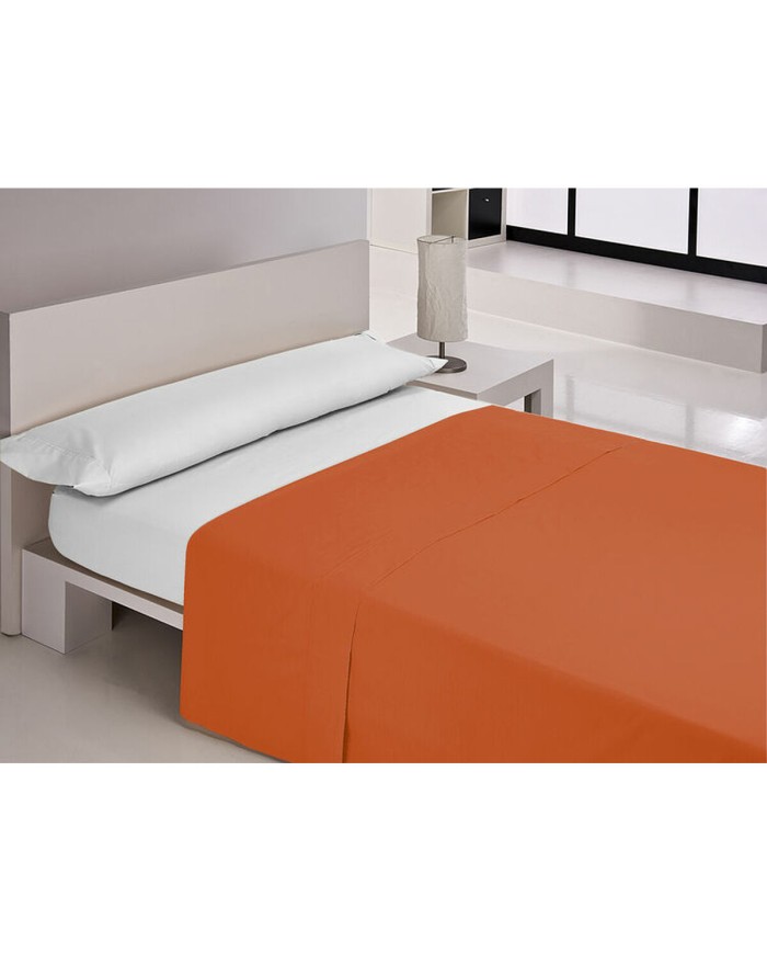 Lenzuolo Superiore Happy Home MIX COLORS Arancio 160 x 270 cm Lenzuolo Superiore Happy Home MIX COLORS Arancio 160 x 270 cm