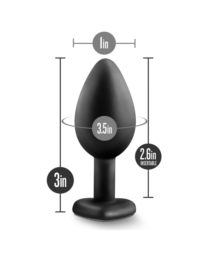 Plug Anale Blush Temptasia Nero (7,6 cm)