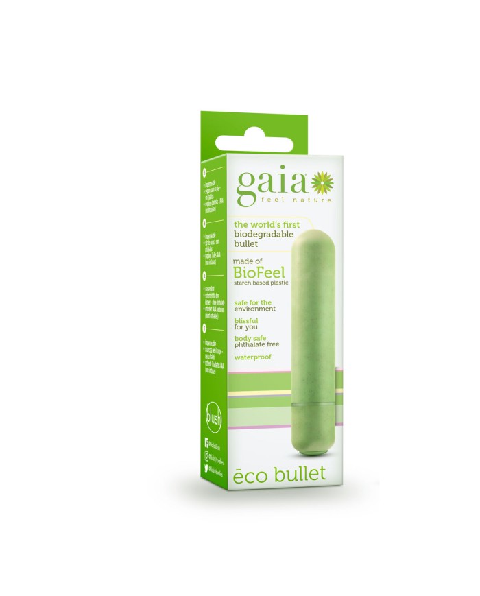 Vibratore Mini Blush Gaia Verde Vibratore Mini Blush Gaia Verde