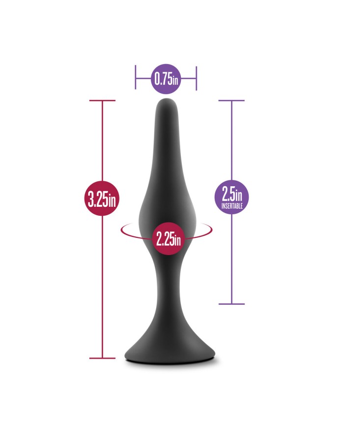 Plug Anale Blush Luxe (by Blush) Nero (6,3 cm)