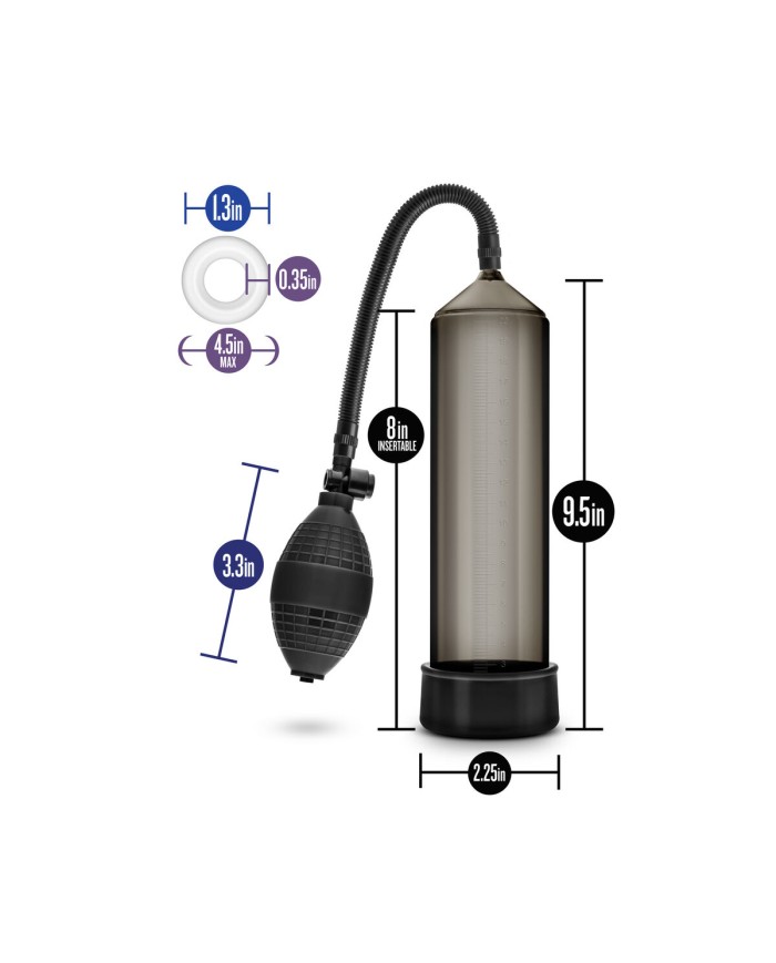 Pompa per Pene Blush Performance VX101 Nero Pompa per Pene Blush Performance VX101 Nero