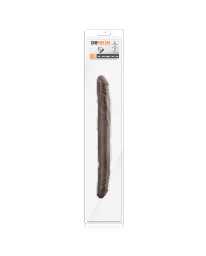 Masturbatore Doppia Penetrazione Blush Dr Skin Marrone