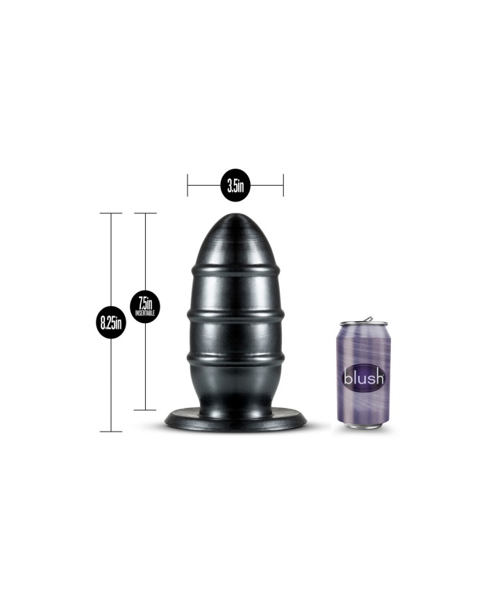 Plug Anale Blush Jet Nero (8,9 cm)