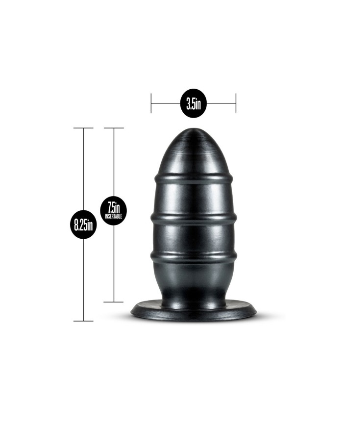 Plug Anale Blush Jet Nero (8,9 cm)