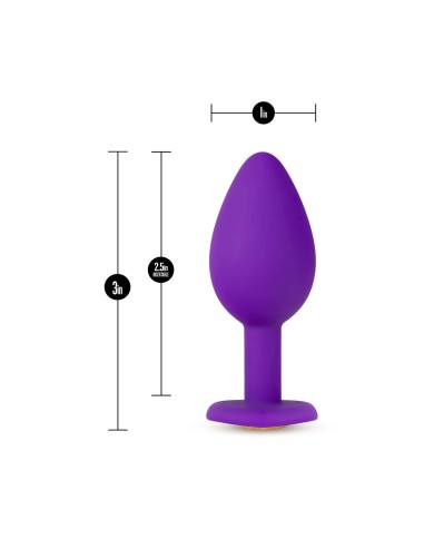 Plug Anale Blush Temptasia Viola (7,6 cm) (6,3 cm)