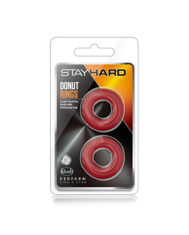 Anelli Fallici Blush Stay Hard Rosso