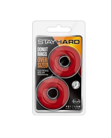 Anelli Fallici Blush Stay Hard Rosso