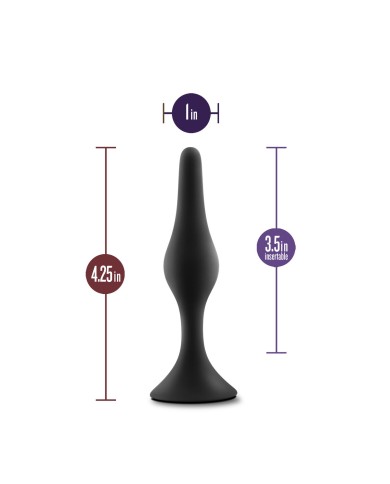 Plug Anale Blush Adventures Nero (8,9 cm)