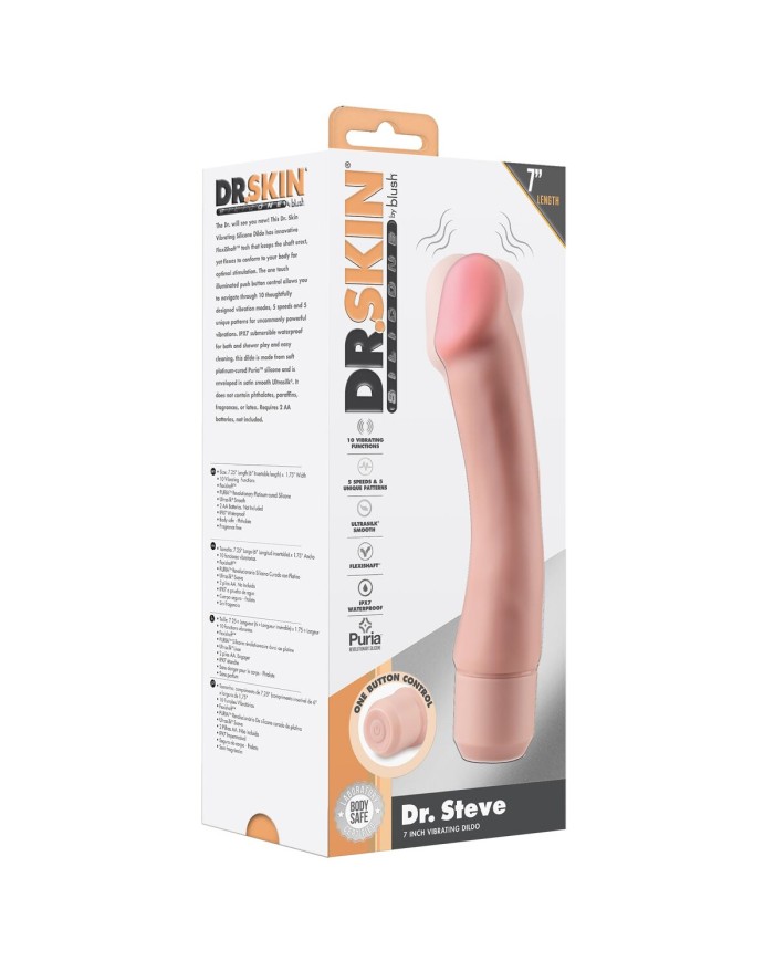 Dildo Realistico Blush Dr Skin Silicone ABS Ø 4 cm Dildo Realistico Blush Dr Skin Silicone ABS Ø 4 cm