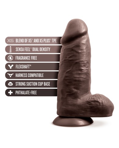 Dildo Realistico Blush Au Naturel TPE Ø 7,6 cm (17,8 cm)