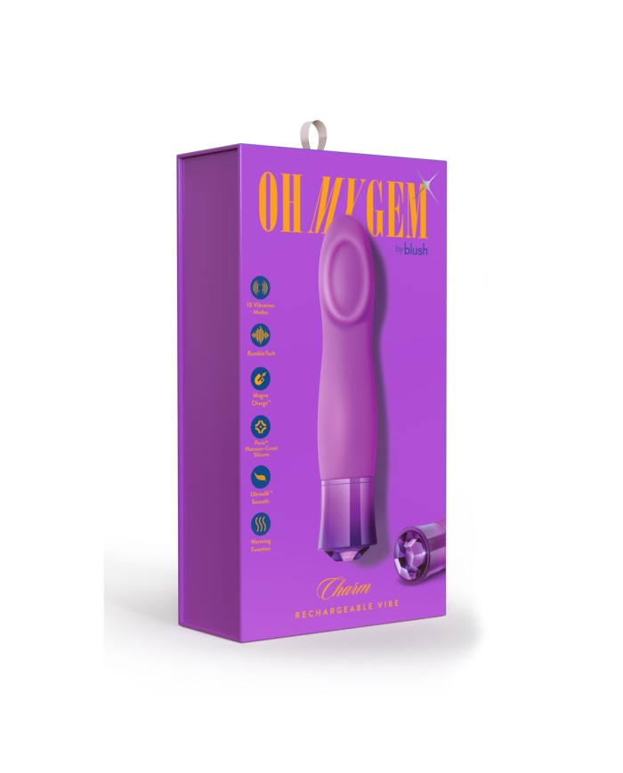 Mini Vibratore Blush Oh My Gem Charm Viola Mini Vibratore Blush Oh My Gem Charm Viola