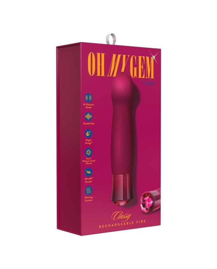 Mini Vibratore Blush Gem Classy Garnet Rosso Mini Vibratore Blush Gem Classy Garnet Rosso