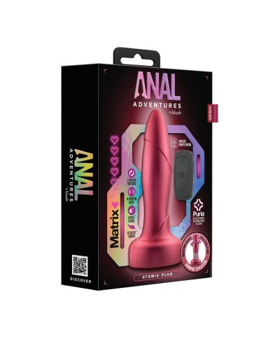 Vibratore Anale Blush ADVENTURES MATRIX ATOMIC Rosso Vibratore Anale Blush ADVENTURES MATRIX ATOMIC Rosso