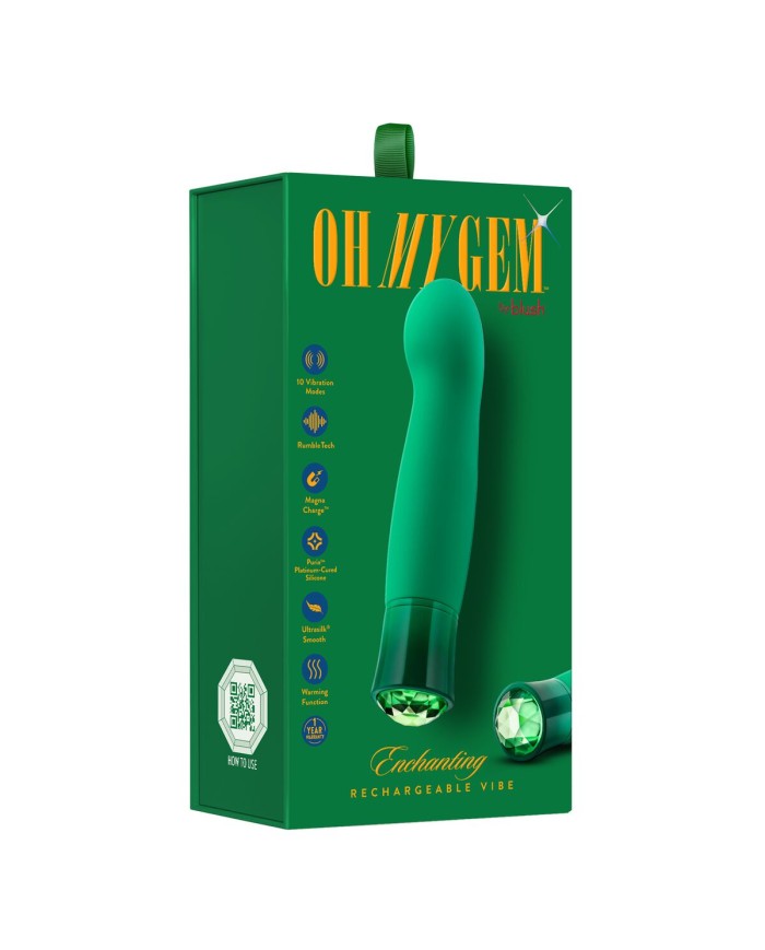 Mini Vibratore Blush Oh My Gem Verde Mini Vibratore Blush Oh My Gem Verde