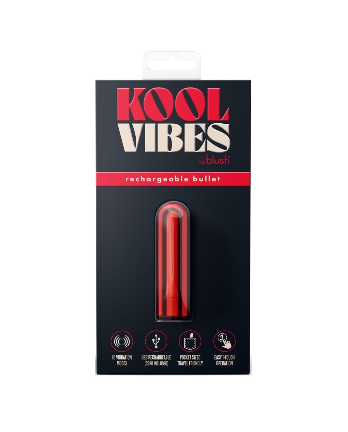Vibratore Mini Blush Kool Vibes Rosso Vibratore Mini Blush Kool Vibes Rosso