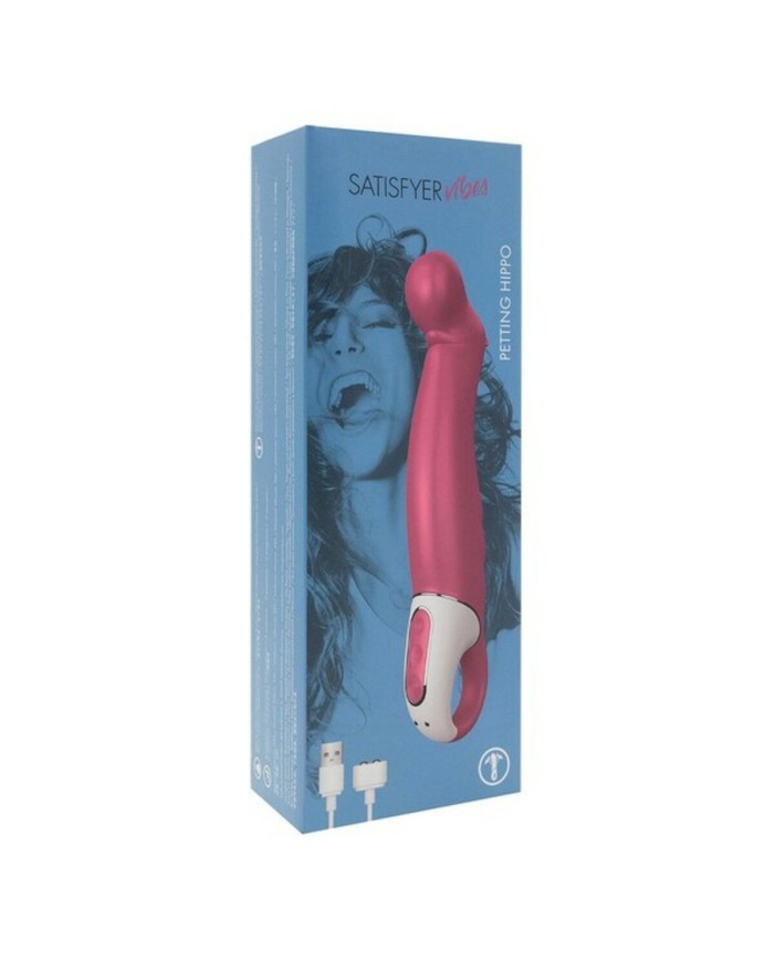 Vibratore per il Punto-G Satisfyer Vibes Petting Hippo Rosso Vibratore per il Punto-G Satisfyer Vibes Petting Hippo Rosso