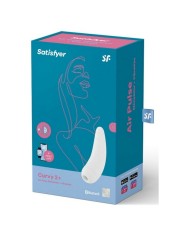 Succhia Clitoride Satisfyer CURVY 2+ Bianco