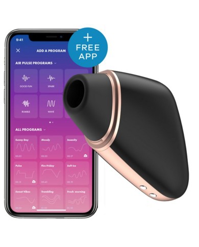 Succhia Clitoride Love Triangle Air Pulse Satisfyer Love triangle Nero