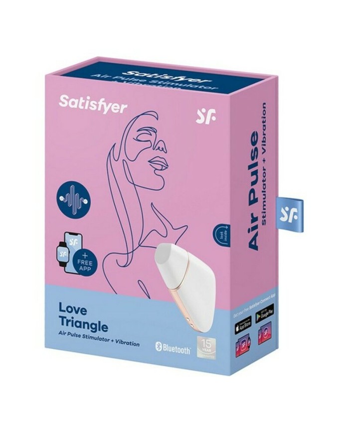 Succhia Clitoride Satisfyer Love triangle Bianco Succhia Clitoride Satisfyer Love triangle Bianco