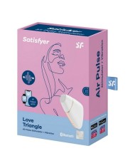 Succhia Clitoride Satisfyer Love triangle Bianco Succhia Clitoride Satisfyer Love triangle Bianco