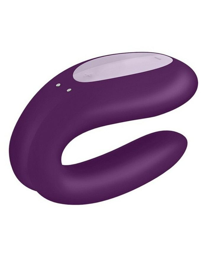 Vibratore Doppia Stimolazione Satisfyer Double Joy Viola Vibratore Doppia Stimolazione Satisfyer Double Joy Viola