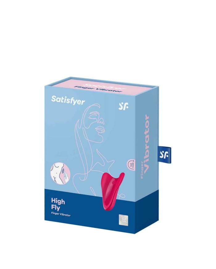 Vibratore High Fly Finger Satisfyer 4004129 Rosso