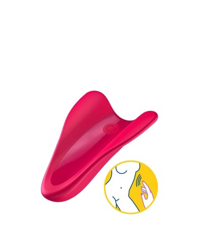 Vibratore High Fly Finger Satisfyer 4004129 Rosso