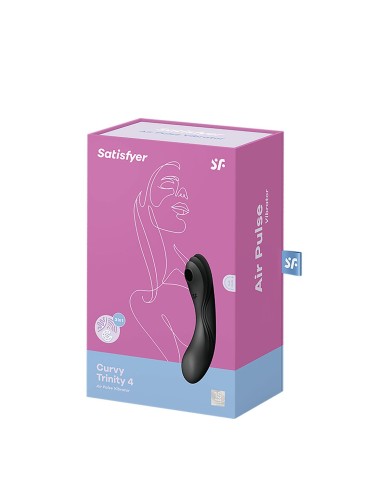 Vibratore Doppia Stimolazione Satisfyer CURVY TRINITY 4 Nero