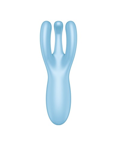 Massaggiatore Satisfyer Threesome 4 Connect Azzurro