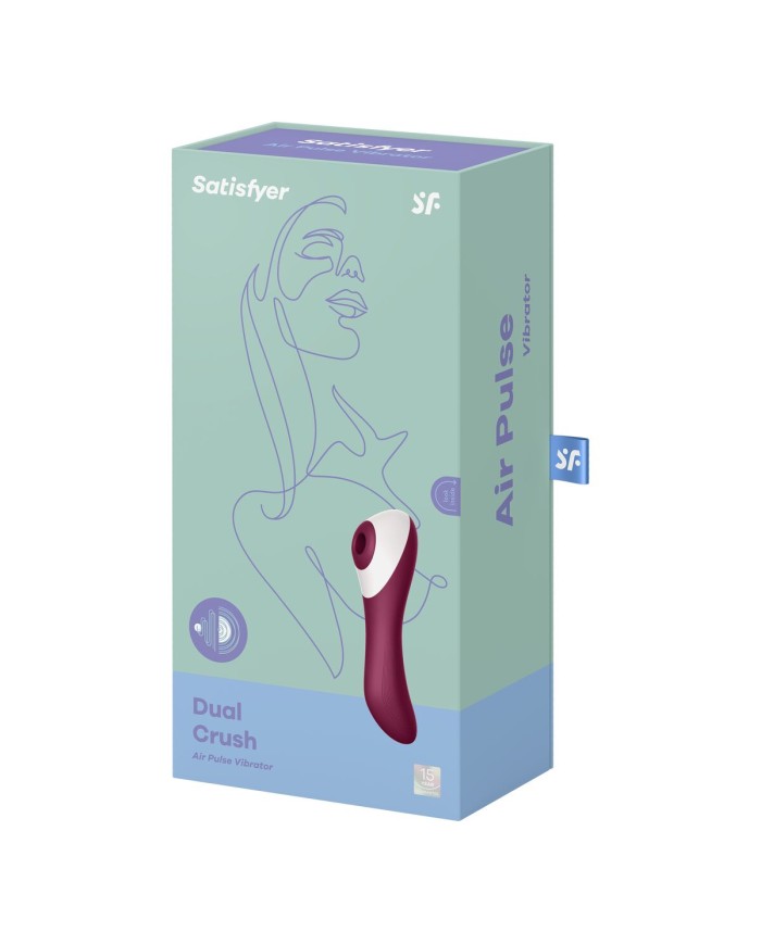 Succhia Clitoride Satisfyer Dual Crush Rosso