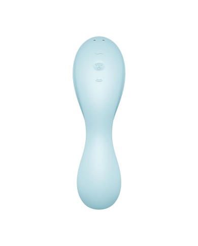 Succhia Clitoride Satisfyer Cruvy Trinity 5+ Azzurro