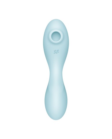 Succhia Clitoride Satisfyer Cruvy Trinity 5+ Azzurro
