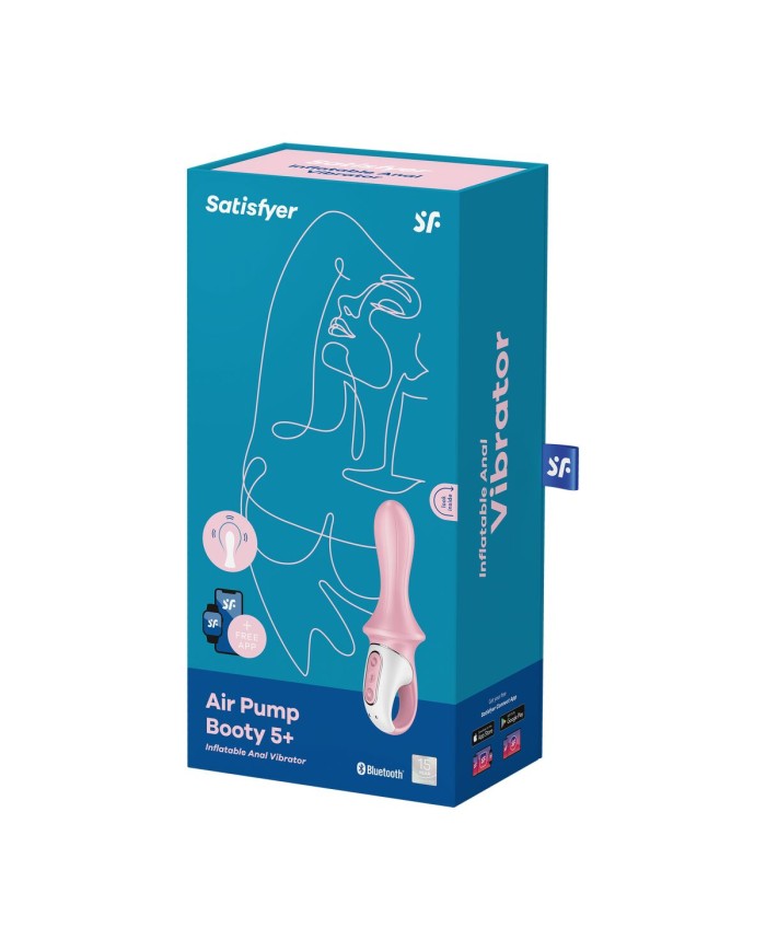 Vibratore Anale Radio Control Satisfyer Air Pump Booty 5 Rosa Vibratore Anale Radio Control Satisfyer Air Pump Booty 5 Rosa